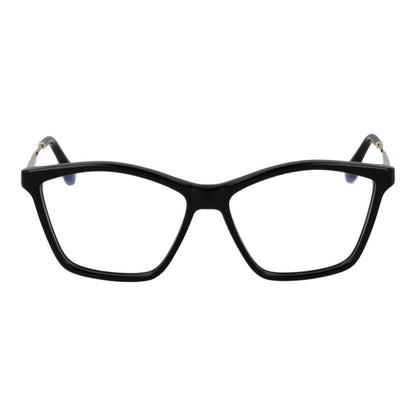 Eyeglasses Frames by Victoria Beckham for women in metal and black showcases an refined full-frame frame design featuring a sophisticated black coloured frame for an refined and refined aesthetic.