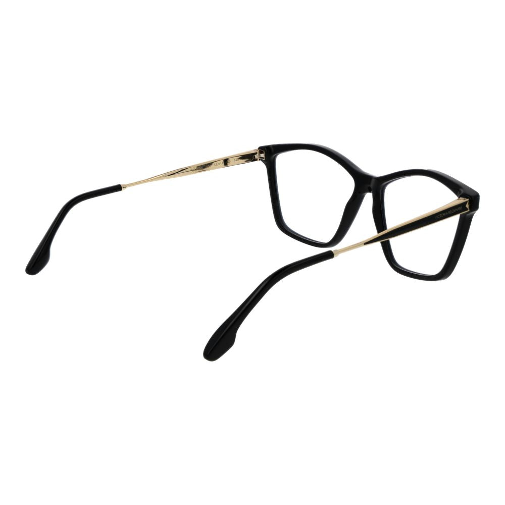 Eyeglasses Frames by Victoria Beckham for women in metal black features a refined silhouette, showcasing a refined black coloured frame and full-frame frame design for a sophisticated, premium look.