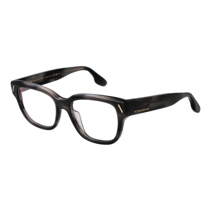 Eyeglasses Frames by Victoria Beckham for women in acetate and gray showcases a refined silhouette, detailed with a gray coloured frame finish and a sophisticated full-frame frame design.