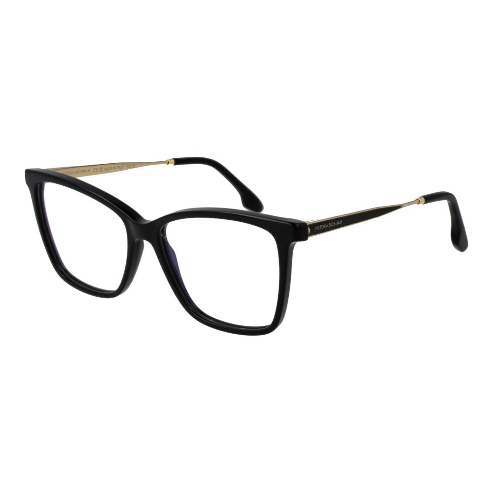 Eyeglasses Frames by Victoria Beckham for women in metal and black showcases a refined silhouette, detailed with a black coloured frame finish and a sophisticated full-frame frame design.