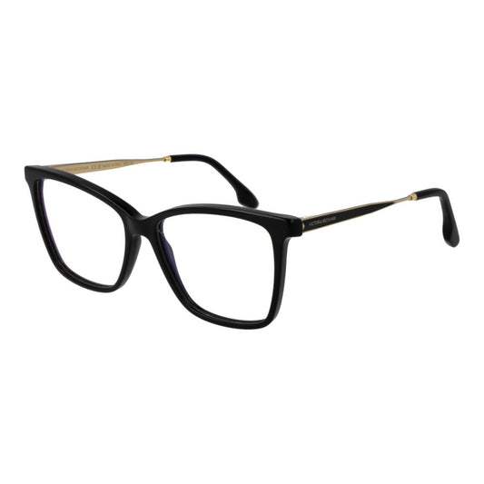 Eyeglasses Frames by Victoria Beckham for women in metal and black showcases a refined silhouette, detailed with a black coloured frame finish and a sophisticated full-frame frame design.