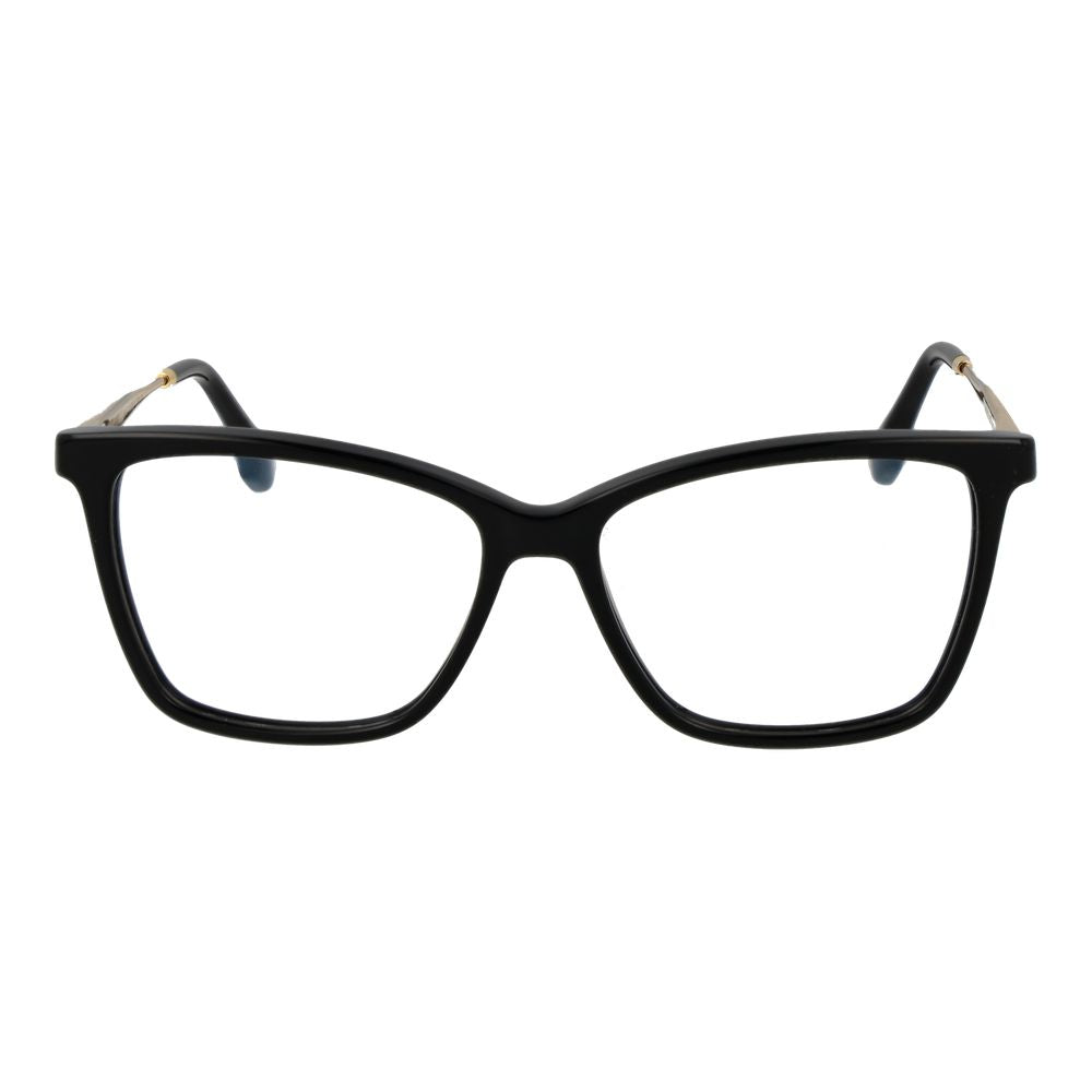 Eyeglasses Frames by Victoria Beckham for women in metal black features an refined silhouette, showcasing a sophisticated black coloured frame and refined full-frame frame design for a refined look.