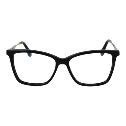 Eyeglasses Frames by Victoria Beckham for women in metal black features an refined silhouette, showcasing a sophisticated black coloured frame and refined full-frame frame design for a refined look.