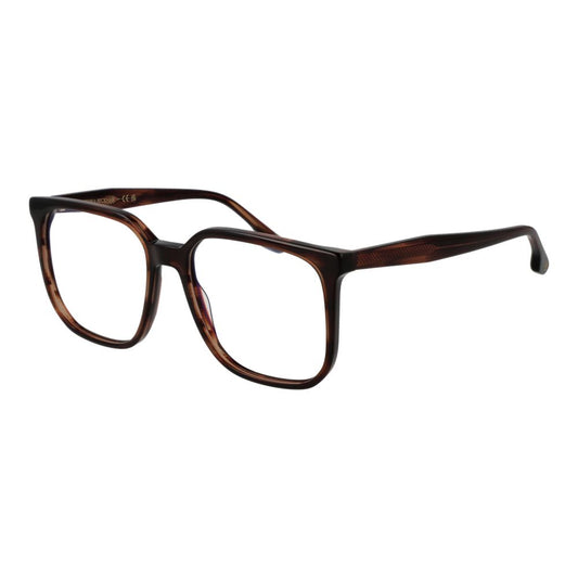 Eyeglasses Frames by Victoria Beckham for women in acetate brown features an refined silhouette, showcasing the refined brown coloured frame and sophisticated full-frame frame design.