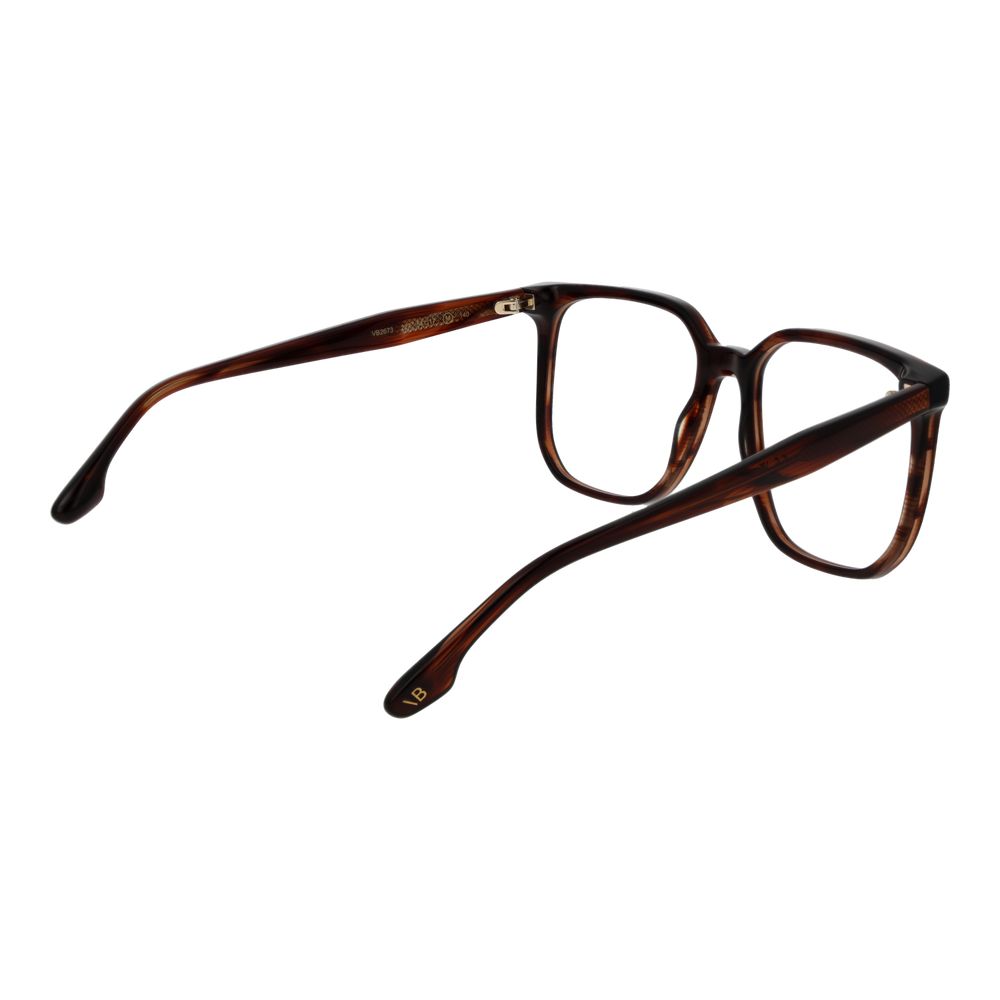Eyeglasses Frames by Victoria Beckham for women in acetate brown showcases a refined full-frame frame design with a refined brown coloured frame finish for a refined and sophisticated look.