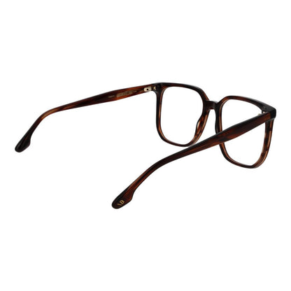 Eyeglasses Frames by Victoria Beckham for women in acetate brown showcases a refined full-frame frame design with a refined brown coloured frame finish for a refined and sophisticated look.