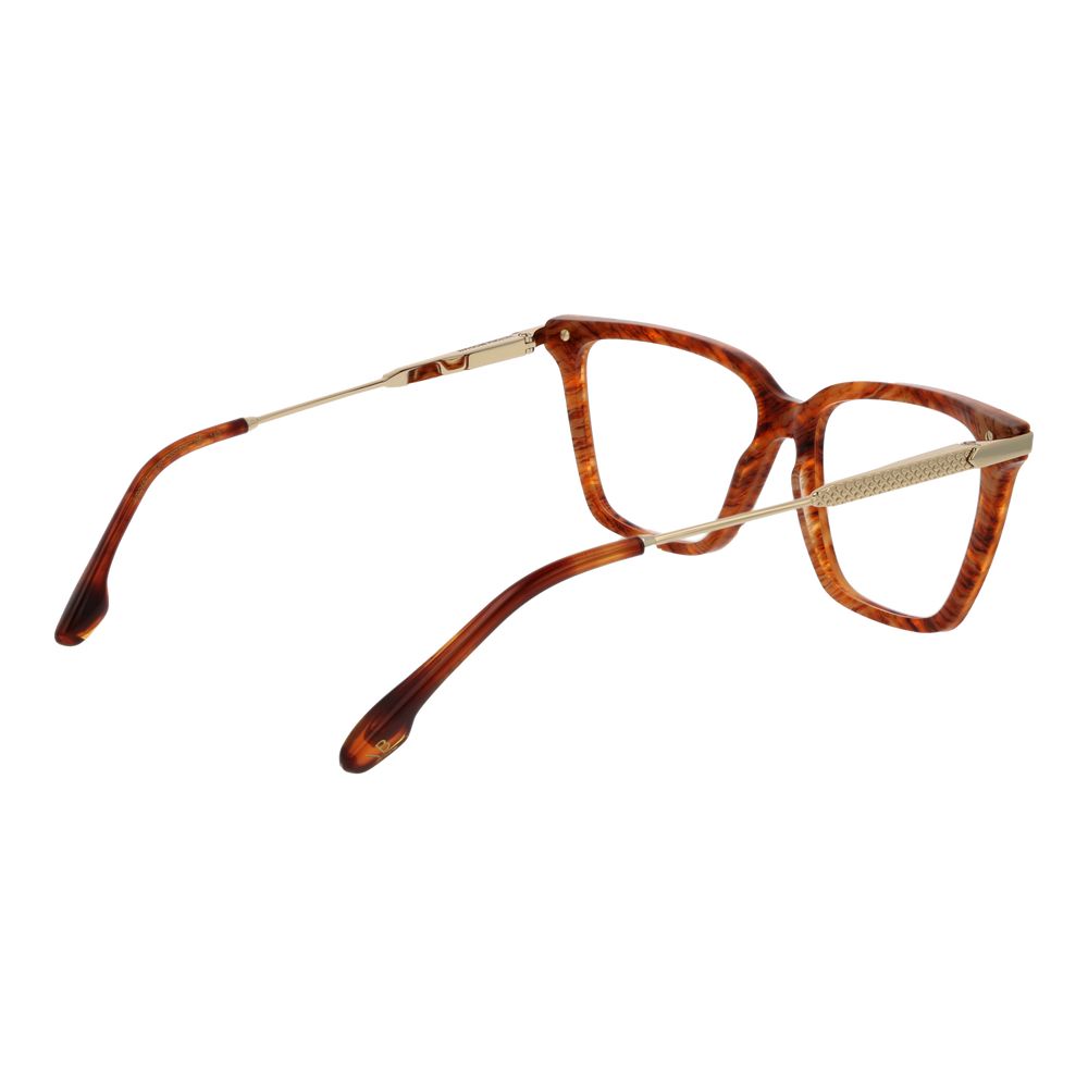 Eyeglasses Frames by Victoria Beckham for women in metal and orange showcases an refined full-frame frame design featuring a sophisticated orange coloured frame for an refined and refined aesthetic.