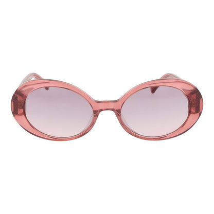 Sunglasses by Replay for women in acetate multicolor features an ethereal full-rim oval frame design with pink coloured frame frames and gradient category-1-light-tint lens for a ethereal finish.