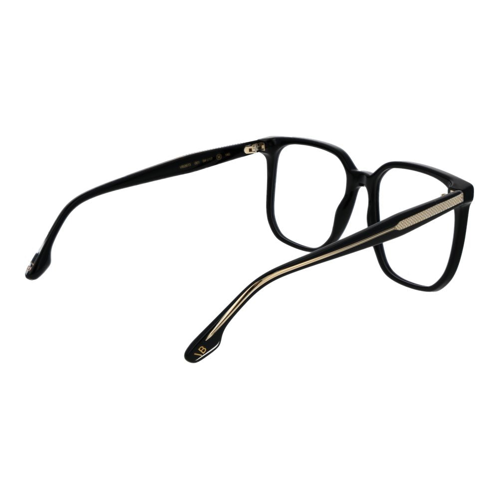 Eyeglasses Frames by Victoria Beckham for women in acetate black showcases a refined full-frame frame design with a refined black coloured frame finish for a refined and sophisticated look.