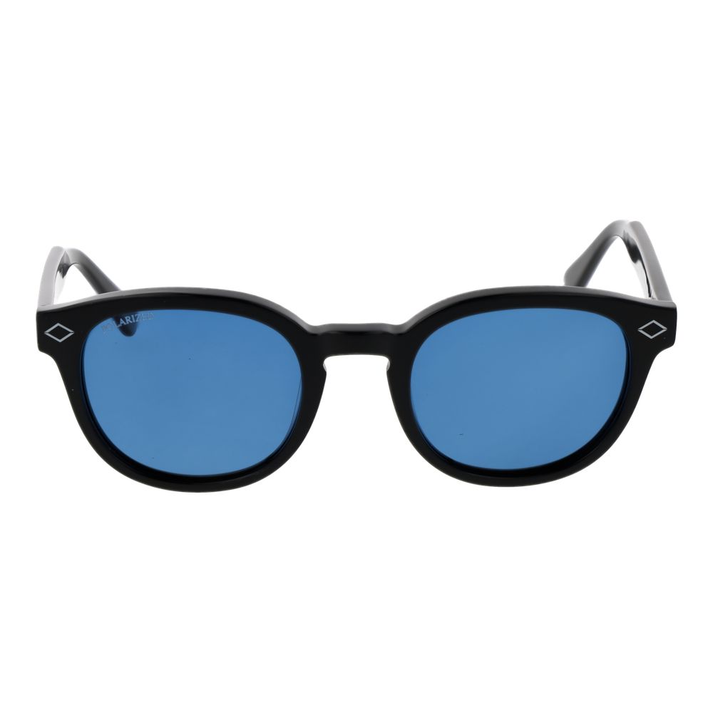 Sunglasses by Replay for unisex in acetate black features an ethereal full-rim panto frame design with black coloured frame frames and non-polarized category-3-dark-tint lens for a ethereal finish.