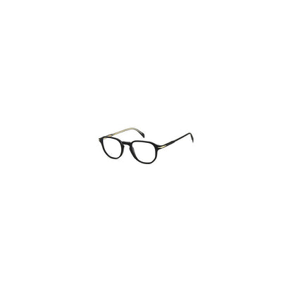 Eyeglasses Frames by David Beckham for men in acetate black showcases a reflective silhouette, artfully incorporating a sophisticated black coloured frame with a distinct full-frame frame design.