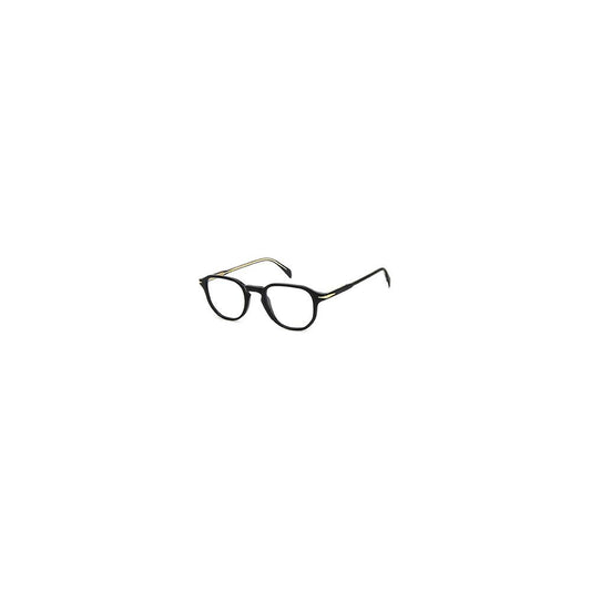 Eyeglasses Frames by David Beckham for men in acetate black showcases a reflective silhouette, artfully incorporating a sophisticated black coloured frame with a distinct full-frame frame design.
