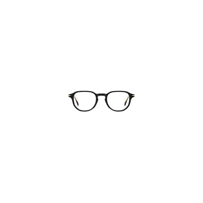 Eyeglasses Frames by David Beckham for men in acetate black features a refined silhouette, showcasing a refined black coloured frame and full-frame frame design for a sophisticated, premium look.