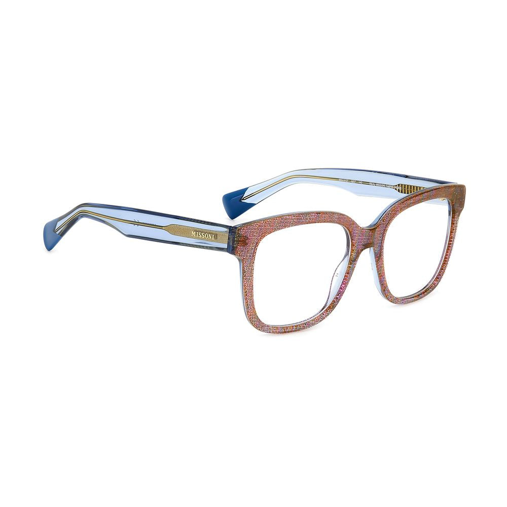 Eyeglasses Frames by Missoni for women in plastic and multicolor showcases a refined silhouette, detailed with a multicolor coloured frame finish and a sophisticated full-frame frame design.