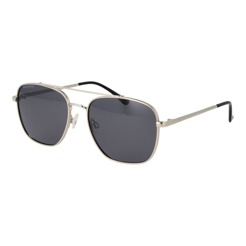 Sunglasses by Replay for unisex in metal and silver featuring an opulent aviator full-rim frame design with a sophisticated silver coloured frame finish and high-performance polarized category-3-dark-tint lens.