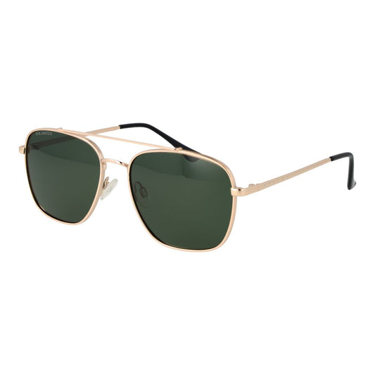 Sunglasses by Replay for men in metal and gold featuring an opulent aviator full-rim frame design with a sophisticated gold coloured frame finish and high-performance non-polarized category-3-dark-tint lens.