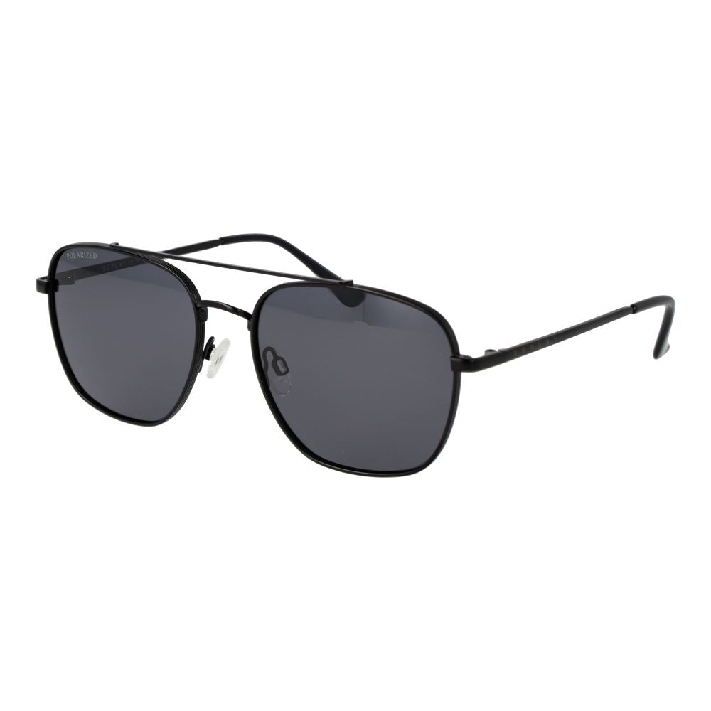 Sunglasses by Replay for men in black features an ethereal aviator full-rim frame design with black coloured frame frames and non-polarized category-3-dark-tint lens for a ethereal finish.