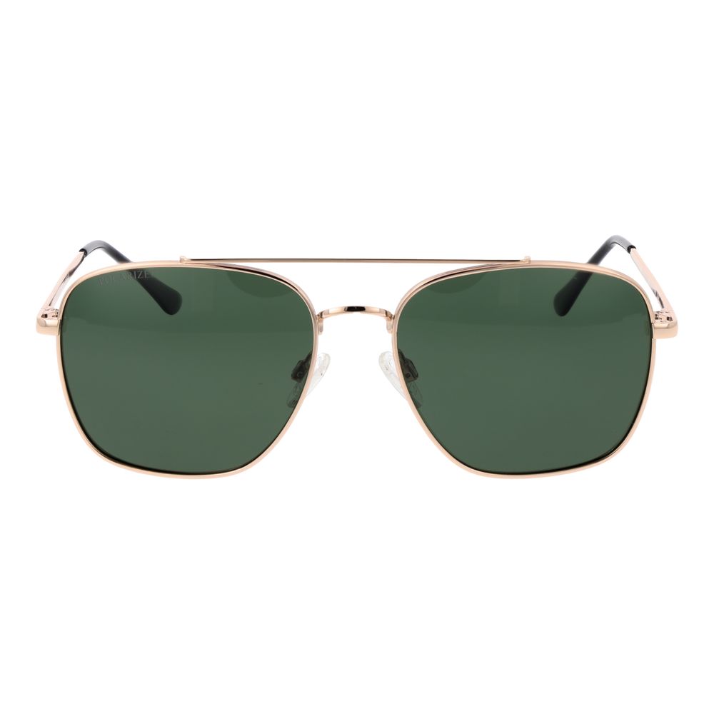 Sunglasses by Replay for men in metal and gold presents a sumptuous silhouette, featuring gold coloured frame and aviator full-rim frame design with non-polarized category-3-dark-tint lens for a sumptuous look.