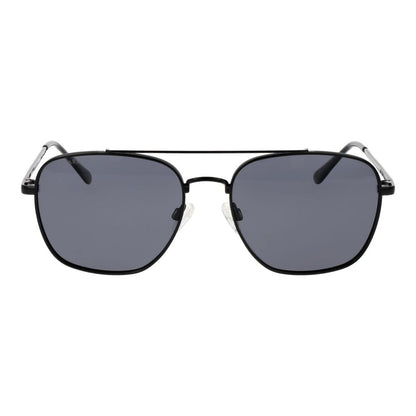Sunglasses by Replay for men in black features an lustrous aviator full-rim frame design with black coloured frame detailing and non-polarized category-3-dark-tint lens for a lustrous aesthetic.