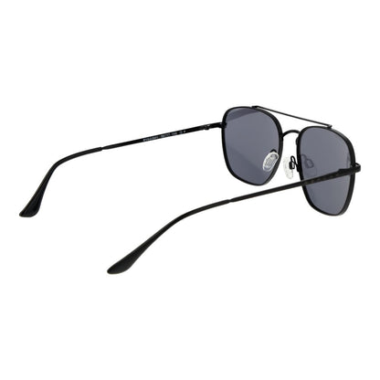 Sunglasses by Replay for men in black features a sumptuous silhouette, showcasing a sumptuous aviator full-rim frame design in black coloured frame with high-performance non-polarized category-3-dark-tint lens.