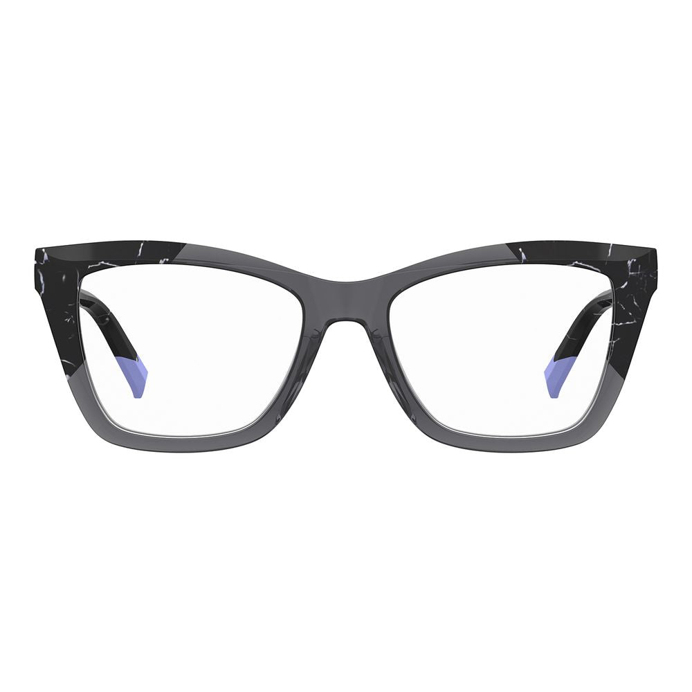 Eyeglasses Frames by Missoni for women in acetate gray showcases a refined full-frame frame design with a refined gray coloured frame finish for a refined and sophisticated look.
