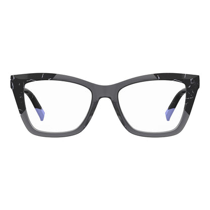 Eyeglasses Frames by Missoni for women in acetate gray showcases a refined full-frame frame design with a refined gray coloured frame finish for a refined and sophisticated look.