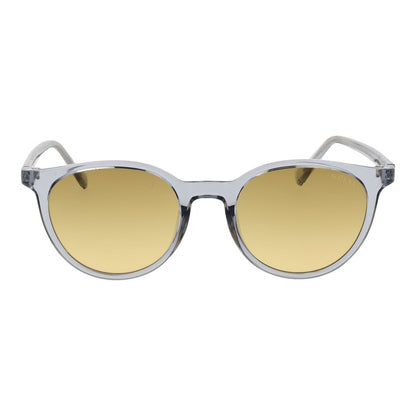 Sunglasses by Guess for men in plastic and gray featuring an opulent full-rim round frame design with a sophisticated gray coloured frame finish and high-performance non-polarized category-1-light-tint lens.