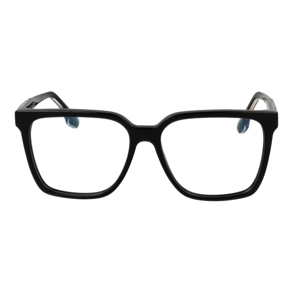 Eyeglasses Frames by Victoria Beckham for women in acetate black showcases a refined full-frame frame design with a refined black coloured frame finish for a refined and sophisticated look.