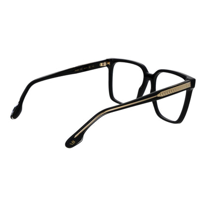 Eyeglasses Frames by Victoria Beckham for women in acetate black features a refined silhouette, showcasing a refined black coloured frame and full-frame frame design for a sophisticated, premium look.