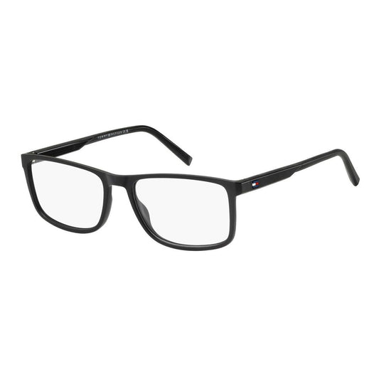 Eyeglasses Frames by Tommy Hilfiger for men in polyamide black showcases a refined full-frame frame design with a refined black coloured frame finish for a refined and sophisticated look.