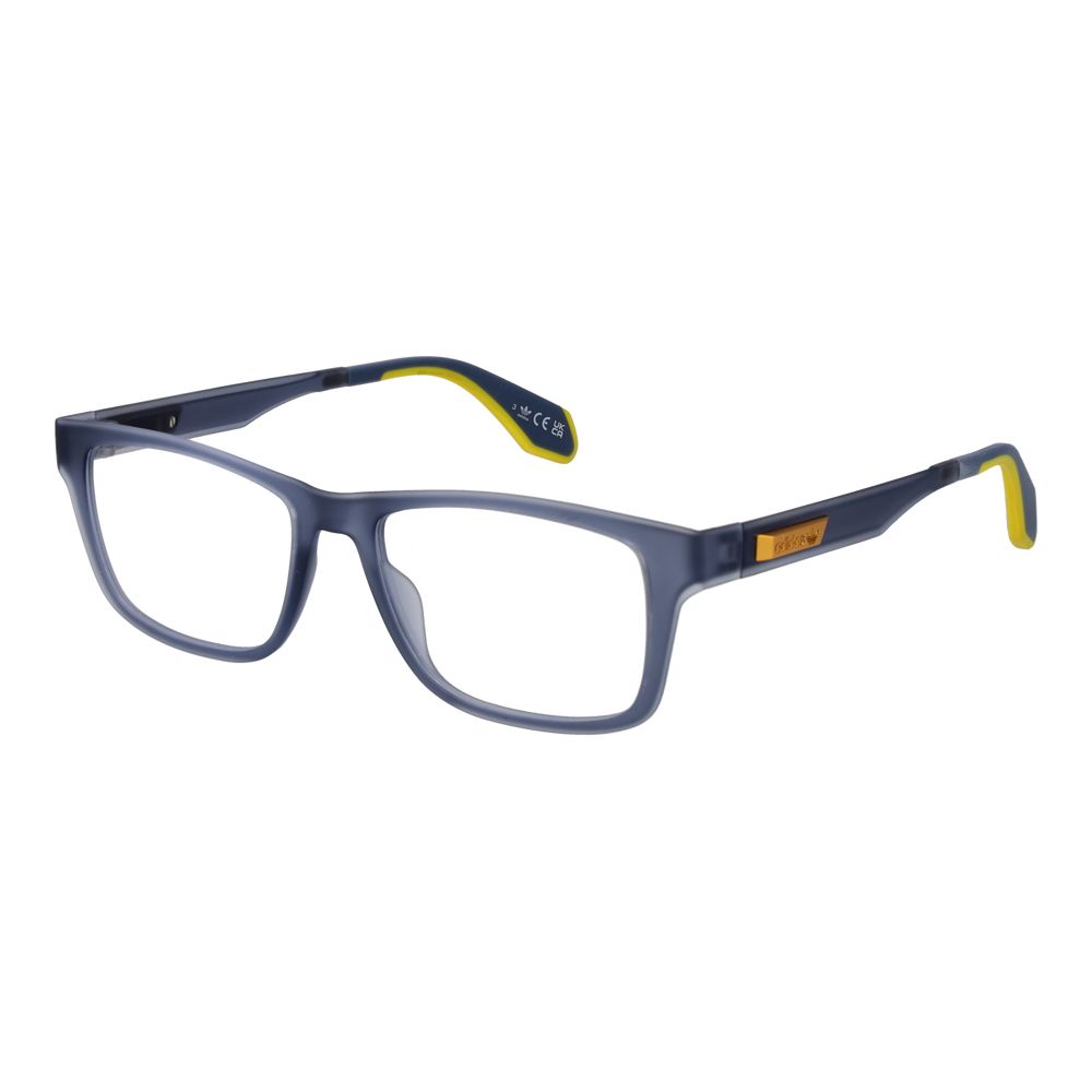Eyeglasses Frames by Adidas for men in plastic and blue showcases a refined silhouette, detailed with a blue coloured frame finish and a sophisticated full-frame frame design.