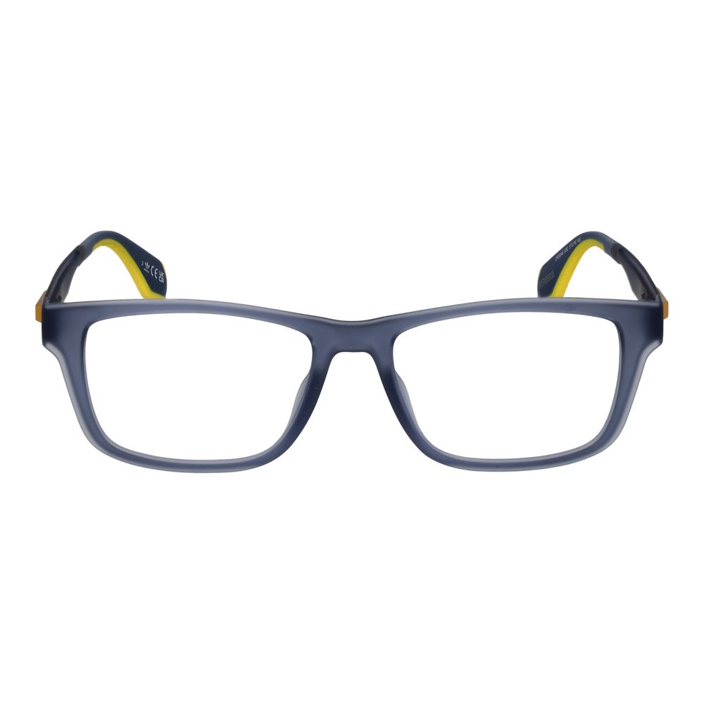 Eyeglasses Frames by Adidas for men in plastic blue showcases a reflective silhouette, artfully incorporating a sophisticated blue coloured frame with a distinct full-frame frame design.