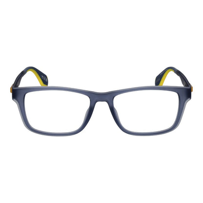 Eyeglasses Frames by Adidas for men in plastic blue showcases a reflective silhouette, artfully incorporating a sophisticated blue coloured frame with a distinct full-frame frame design.