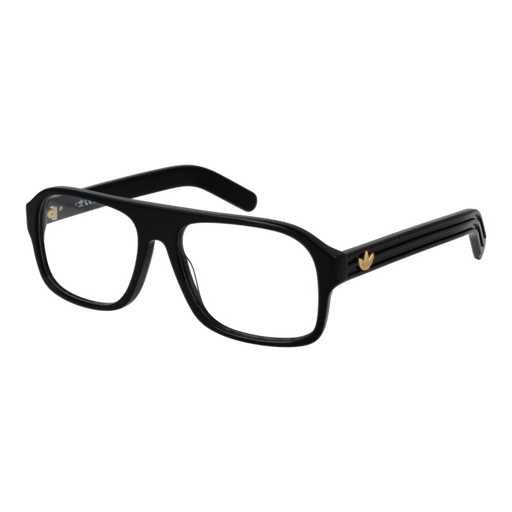 Eyeglasses Frames by Adidas for men in plastic black features an refined silhouette, showcasing a sophisticated black coloured frame and refined full-frame frame design for a refined look.