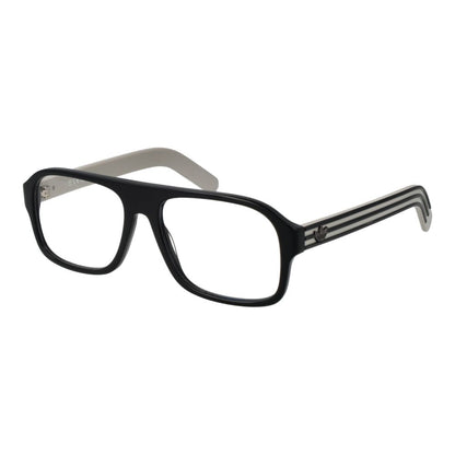 Eyeglasses Frames by Adidas for men in plastic black showcases a reflective silhouette, artfully incorporating a sophisticated black coloured frame with a distinct full-frame frame design.