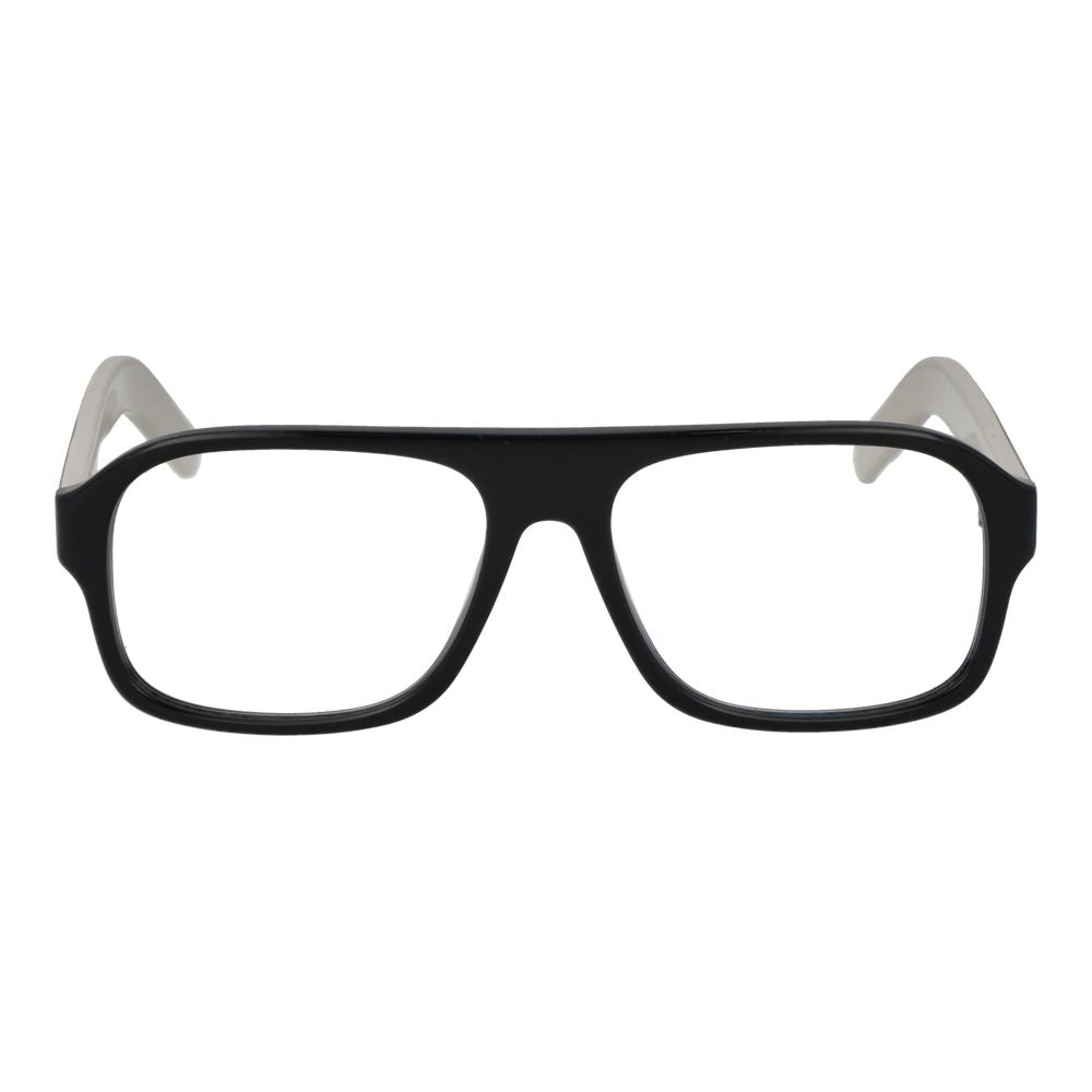 Eyeglasses Frames by Adidas for men in plastic black features an refined silhouette, showcasing a sophisticated black coloured frame and refined full-frame frame design for a refined look.
