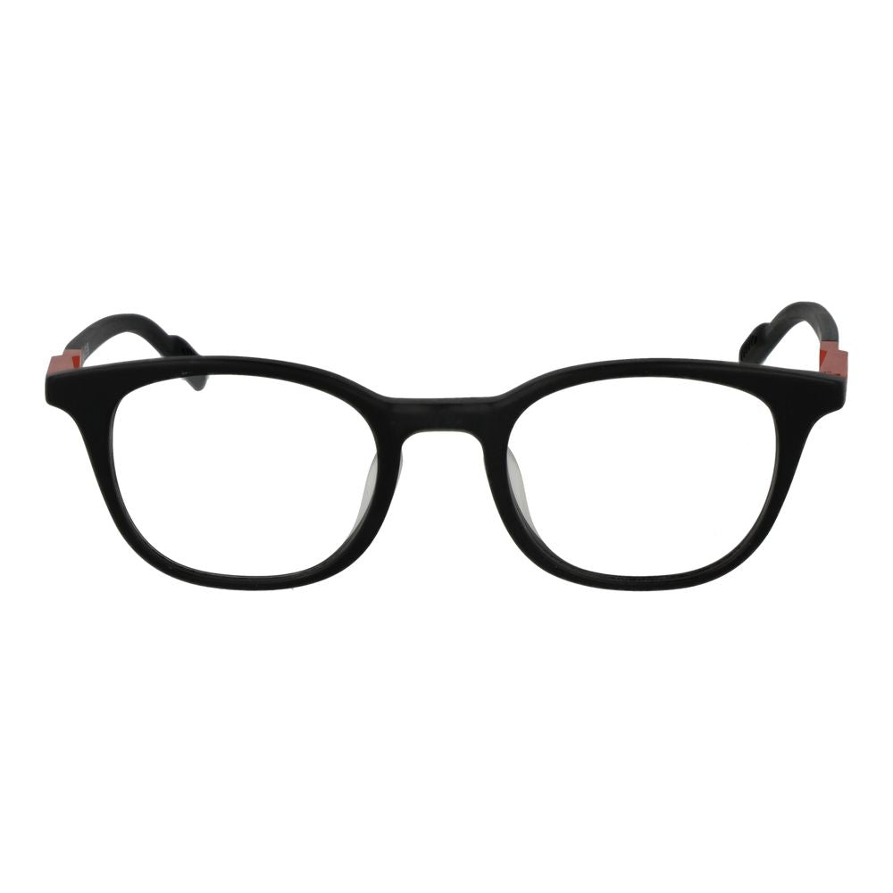 Eyeglasses Frames by Adidas for unisex in plastic and black showcases an refined full-frame frame design featuring a sophisticated black coloured frame for an refined and refined aesthetic.