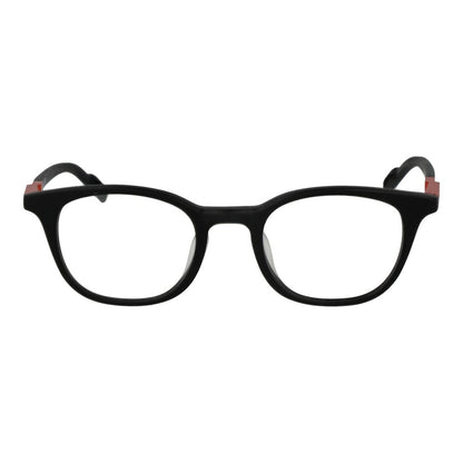 Eyeglasses Frames by Adidas for unisex in plastic and black showcases an refined full-frame frame design featuring a sophisticated black coloured frame for an refined and refined aesthetic.