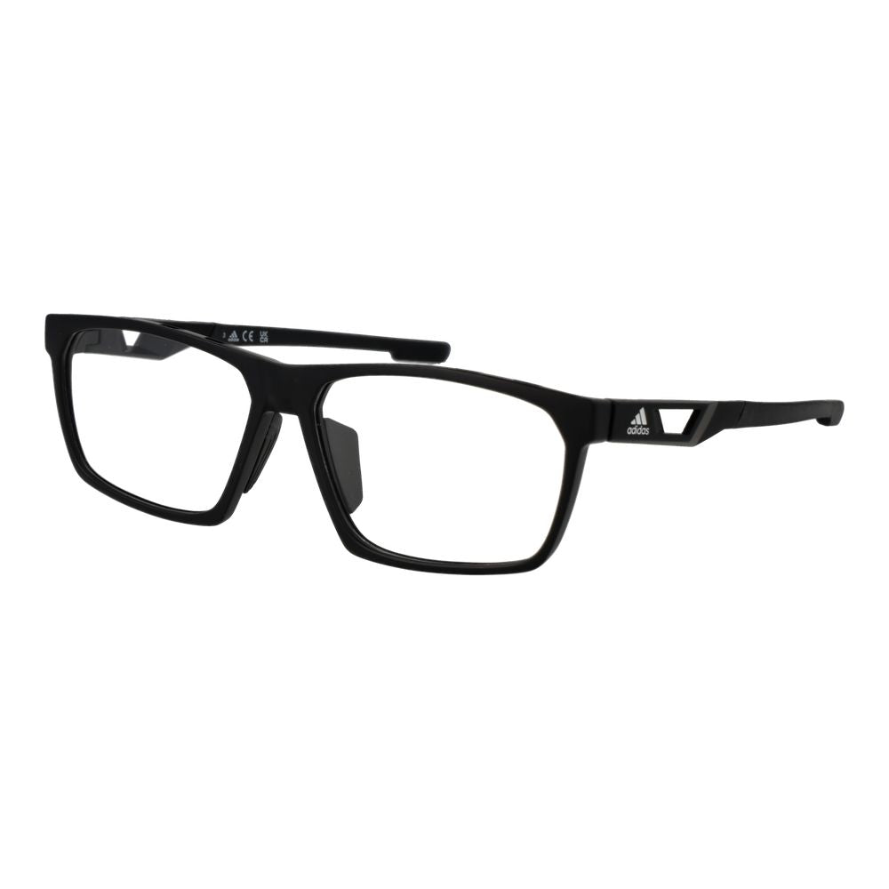 Eyeglasses Frames by Adidas for men in plastic and black showcases a refined silhouette, detailed with a black coloured frame finish and a sophisticated full-frame frame design.