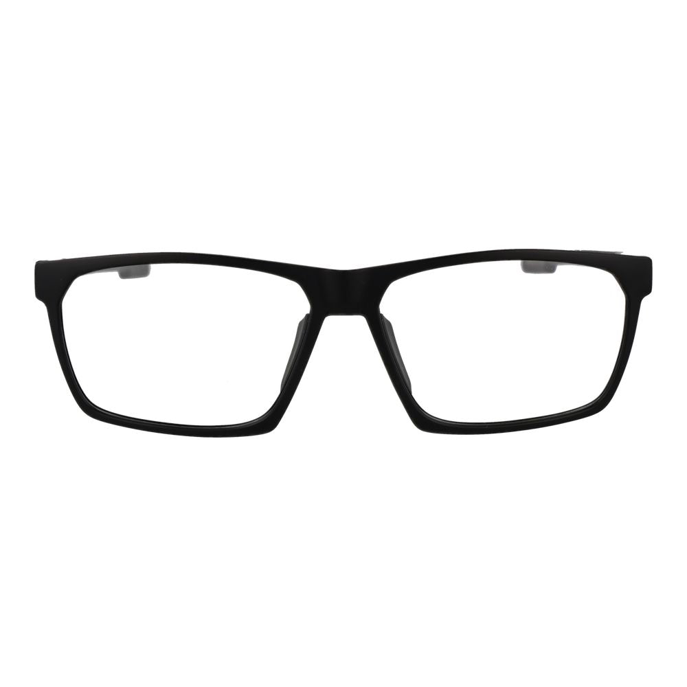 Eyeglasses Frames by Adidas for men in plastic black showcases a reflective silhouette, artfully incorporating a sophisticated black coloured frame with a distinct full-frame frame design.