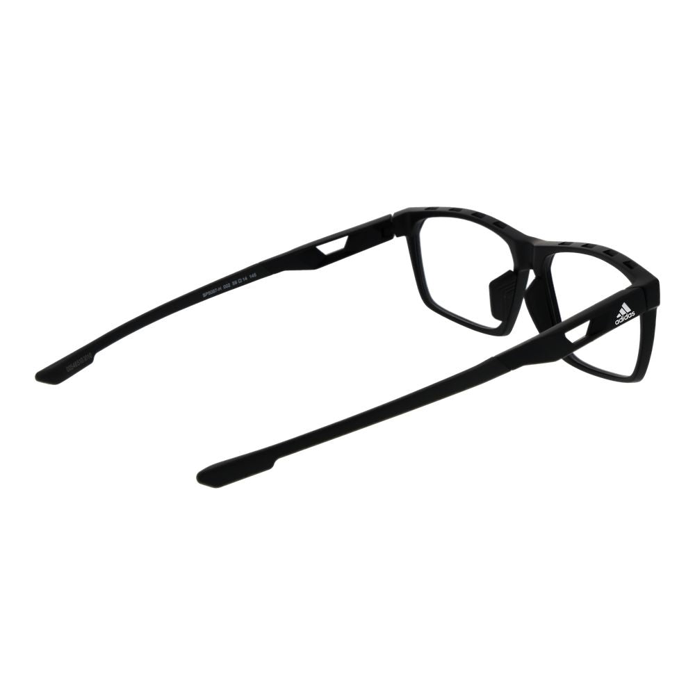 Eyeglasses Frames by Adidas for men in plastic black features an refined silhouette, showcasing the refined black coloured frame and sophisticated full-frame frame design.