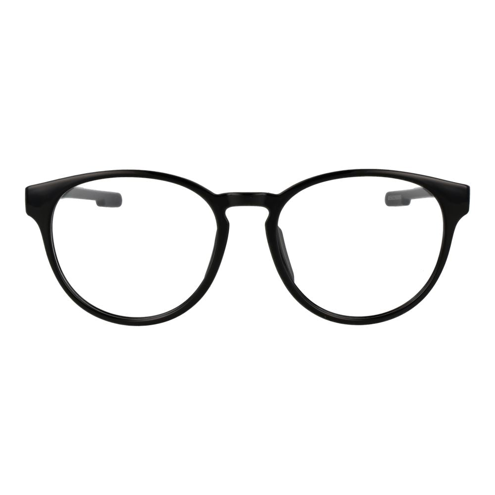 Eyeglasses Frames by Adidas for unisex in plastic black showcases a reflective silhouette, artfully incorporating a sophisticated black coloured frame with a distinct full-frame frame design.