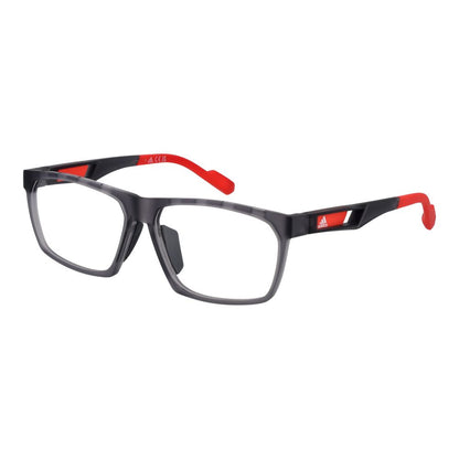 Eyeglasses Frames by Adidas for men in plastic and gray showcases a refined silhouette, detailed with a gray coloured frame finish and a sophisticated full-frame frame design.