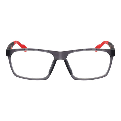 Eyeglasses Frames by Adidas for men in plastic gray features an refined silhouette, showcasing the refined gray coloured frame and sophisticated full-frame frame design.