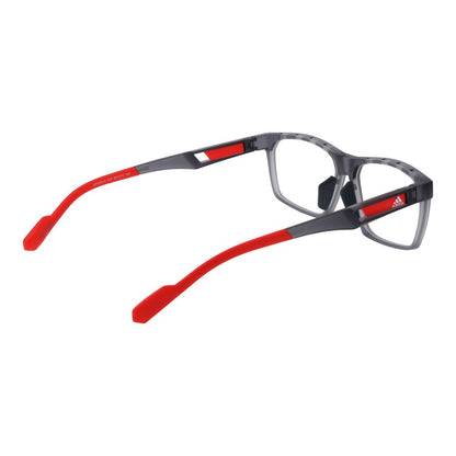 Eyeglasses Frames by Adidas for men in plastic gray features an refined silhouette, showcasing a sophisticated gray coloured frame and refined full-frame frame design for a refined look.