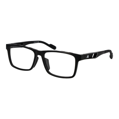 Eyeglasses Frames by Adidas for men in plastic black showcases a reflective silhouette, artfully incorporating a sophisticated black coloured frame with a distinct full-frame frame design.