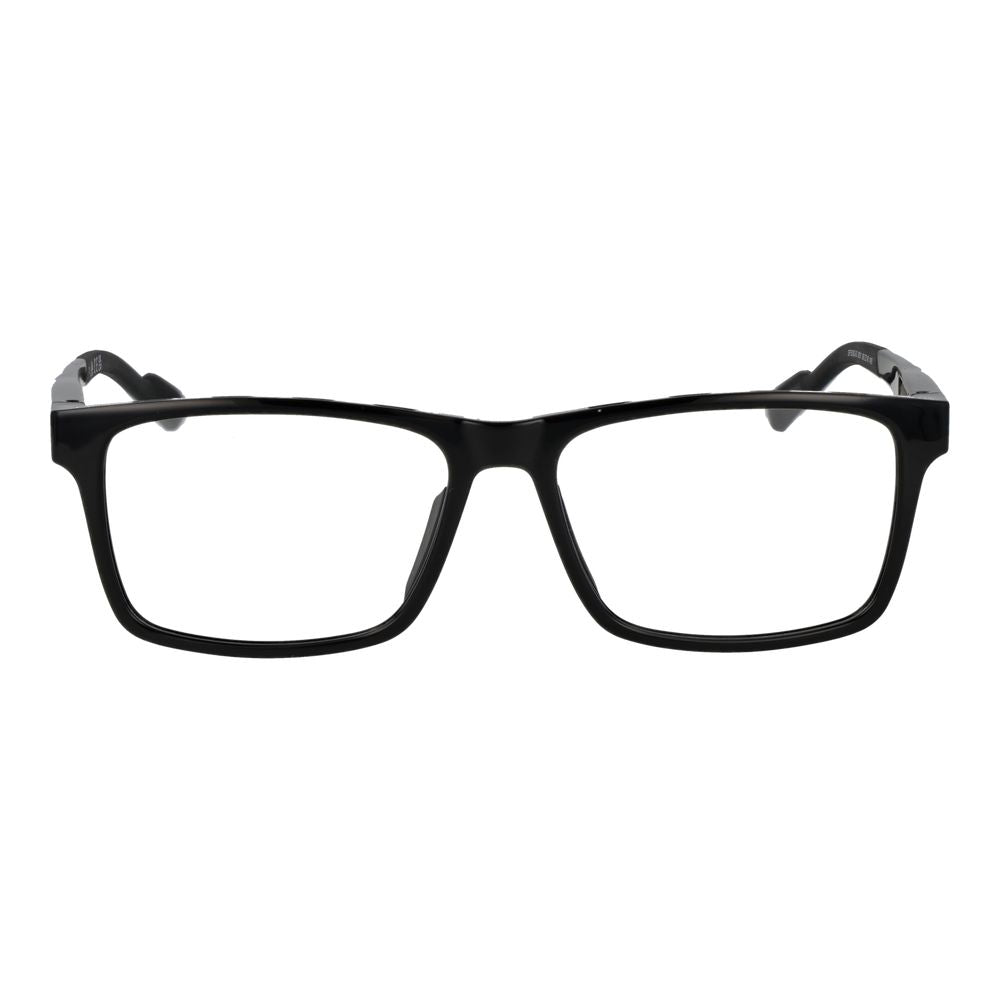 Eyeglasses Frames by Adidas for men in plastic black showcases a refined full-frame frame design with a refined black coloured frame finish for a refined and sophisticated look.