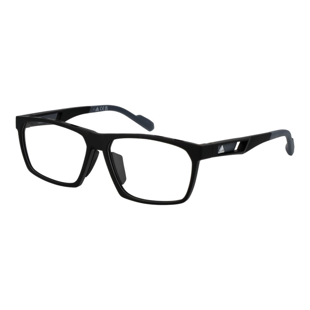 Eyeglasses Frames by Adidas for men in plastic black features a refined silhouette, showcasing a refined black coloured frame and full-frame frame design for a sophisticated, premium look.