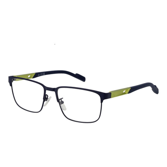 Eyeglasses Frames by Adidas for men in metal blue features an refined silhouette, showcasing a sophisticated blue coloured frame and refined full-frame frame design for a refined look.
