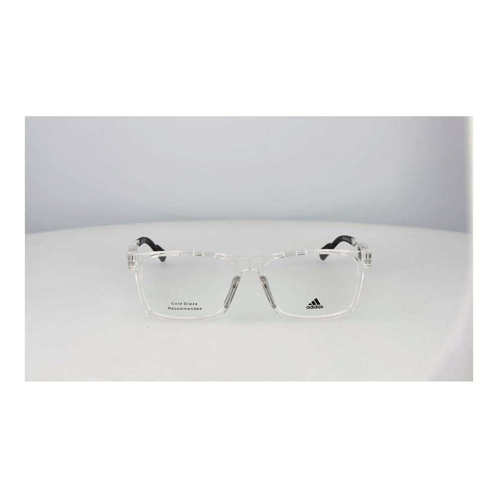Eyeglasses Frames by Adidas for men in acetate transparent showcases a refined full-frame frame design with a refined transparent coloured frame finish for a refined and sophisticated look.